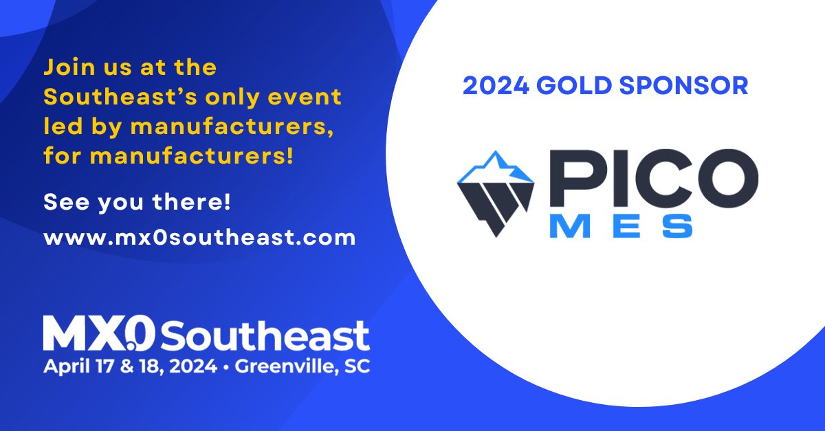 In just one week, #MX0SE ramps up in #YeahThatGreenville. Here's what's on the agenda:

💡 Ideas from 30+ #manufacturing leaders
🚂 3 content tracks
🍻 Networking events
✨ And more!

Details ⬇️
mx0southeast.com