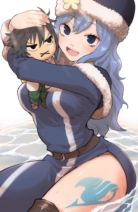 フェアリーテイル一挙放送ありがとーー!好きなキャラであるジュビア描いた! 