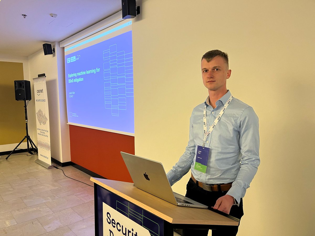 CESNET_cz's tweet image. I dnes pokračovala mezinárodní konference Security Days od @GEANTnews. A naši kolegové nemohli chybět! Jak napsal náš kolega @KolouchJan : "Pokud se zabýváte kybernetickou bezpečností, měli byste tu být" 
#PropojujemeVedu