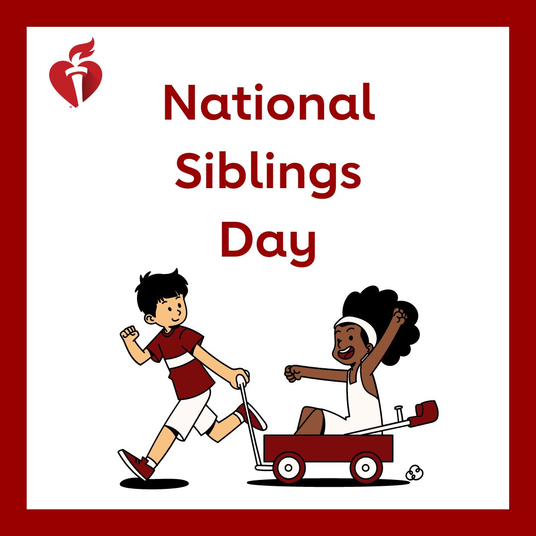 Today is National Siblings Day! Cheers to all the built in best friends who make each day better. ❤️ Read about some amazing sibling survivor stories: spr.ly/6018wiUBO #siblingday #sibs