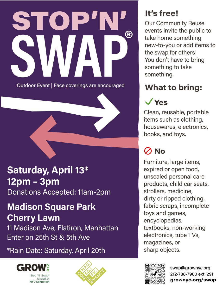 This Saturday in Madison Square Park - what's old is new again!