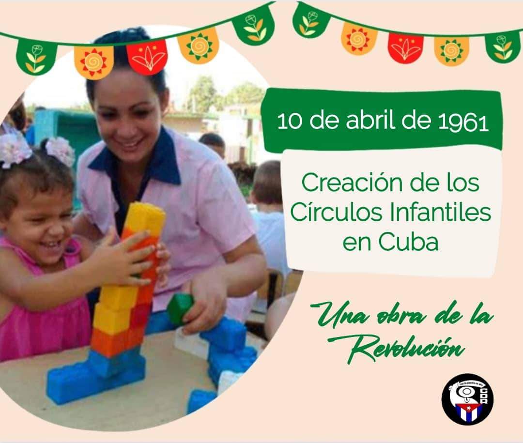 La creación de los círculos infantiles es una de la obras más nobles y útiles de la Revolución❤️🇨🇺 #CubaEduca
#EstaEsLaRevolucion #EstaEsMiHistoria  #MatancerosEnVictoria