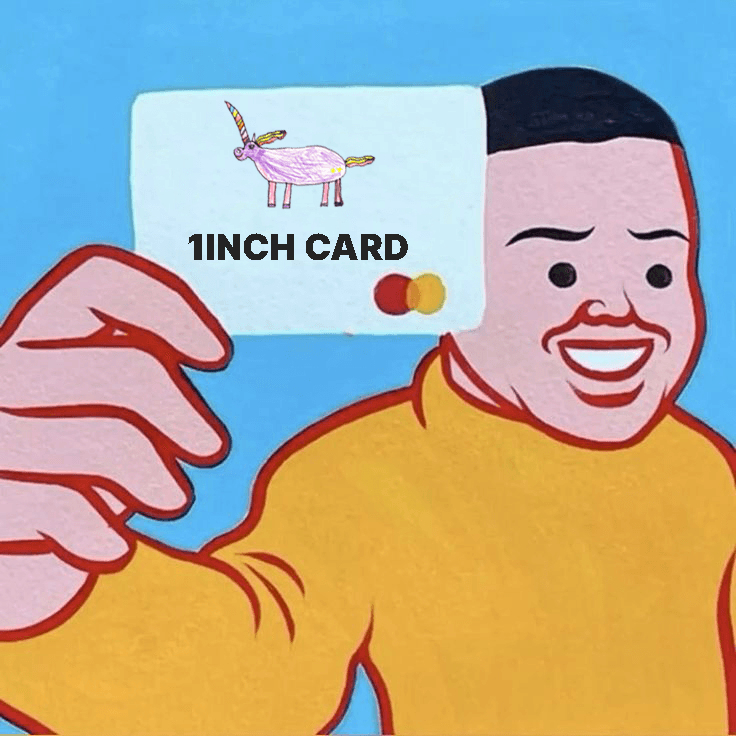 .🦄. @1inch has launched a new product #1inchCard in collaboration with @Mastercard 🔴🟠 With the card you will be able to buy anything you need with crypto with just a tap. Withdraw cash from any ATM that supports @Mastercard. The #1inch token reacted positively to the news…