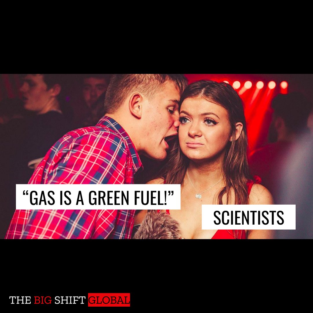 But... ❌ Gas is responsible for 50% of #greenhousegas rises since 2016 ❌ The impact of transporting gas on ships is worse than #coal ❌ Extraction processes like #fracking damage ecosystems, poison water supplies, ruin crops & cause tremors. #GasIsNotGreen