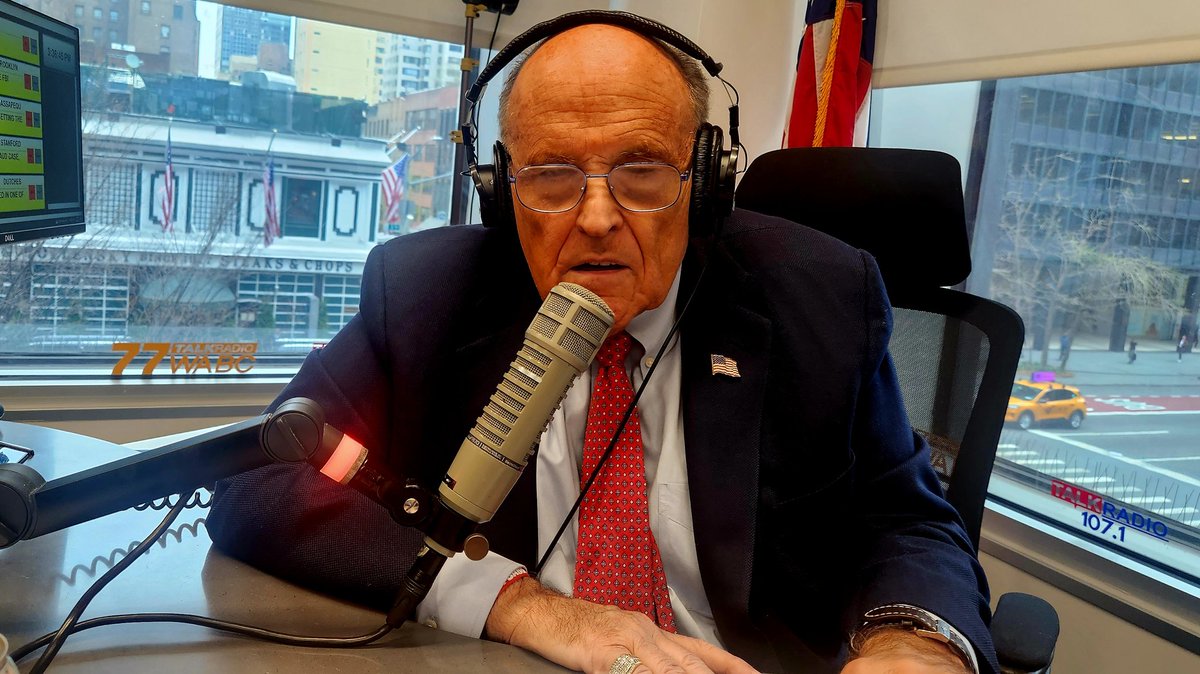 🔴 LIVE NOW: Join me all hour for the Rudy Giuliani Show at wabcradio.com