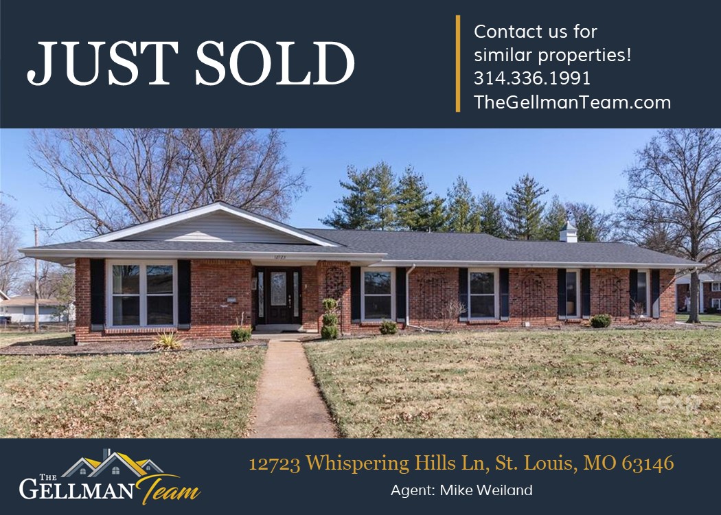 Another SOLD by The Gellman Team - 12723 Whispering Hills Ln, St. Louis, MO 63146 #thegellmanteam #StLouis #wesellhomes #justsold #realestate #stl #stlrealty #stlouisrealestate #missourirealestate