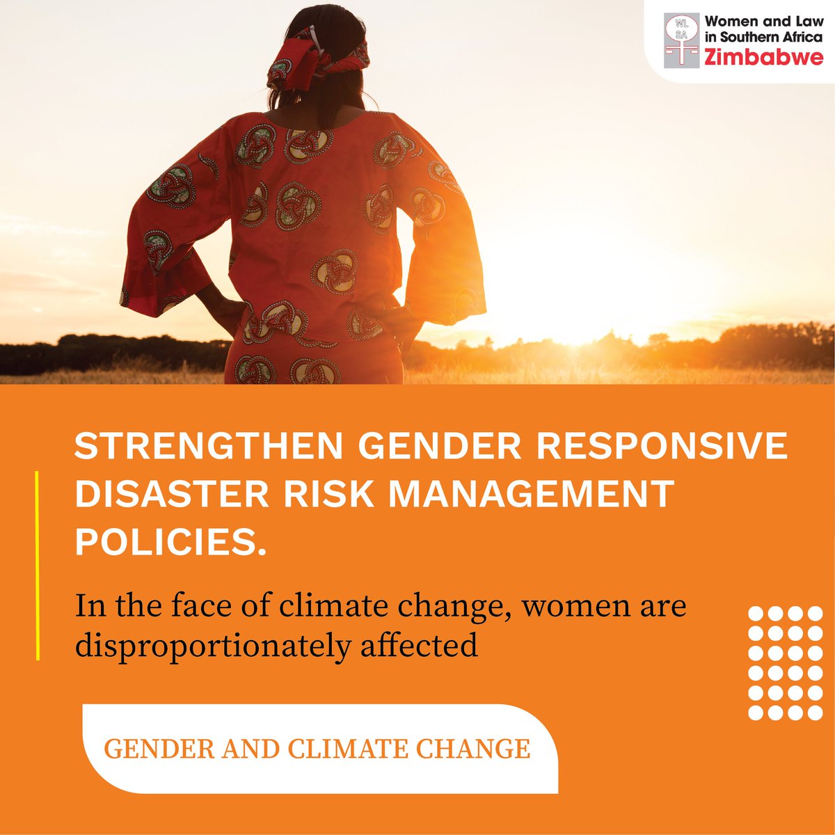 📣Climate change is real, and its impact on women is devastating. ➡️Implement gender-responsive risk management systems ➡️Strengthen disaster early warning systems ➡️Involve women in #DRM decision-making structures