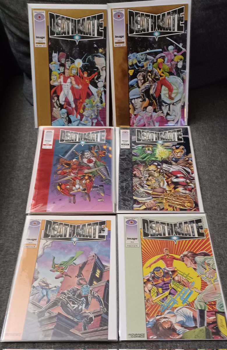 realtarx9's tweet photo. #Avengelyne 1,3 and Dragon Realm issues 1,2 
#Deathmate 1-6 2 gold editions and preview books. 
#WildcatsTrilogy 1-3 
#EveProtoMecha 1-6 arrived today.  @robertliefeld @JimLee @JoeMSonntag1 @SeanAhrendt https://t.co/41Bag9CvFZ