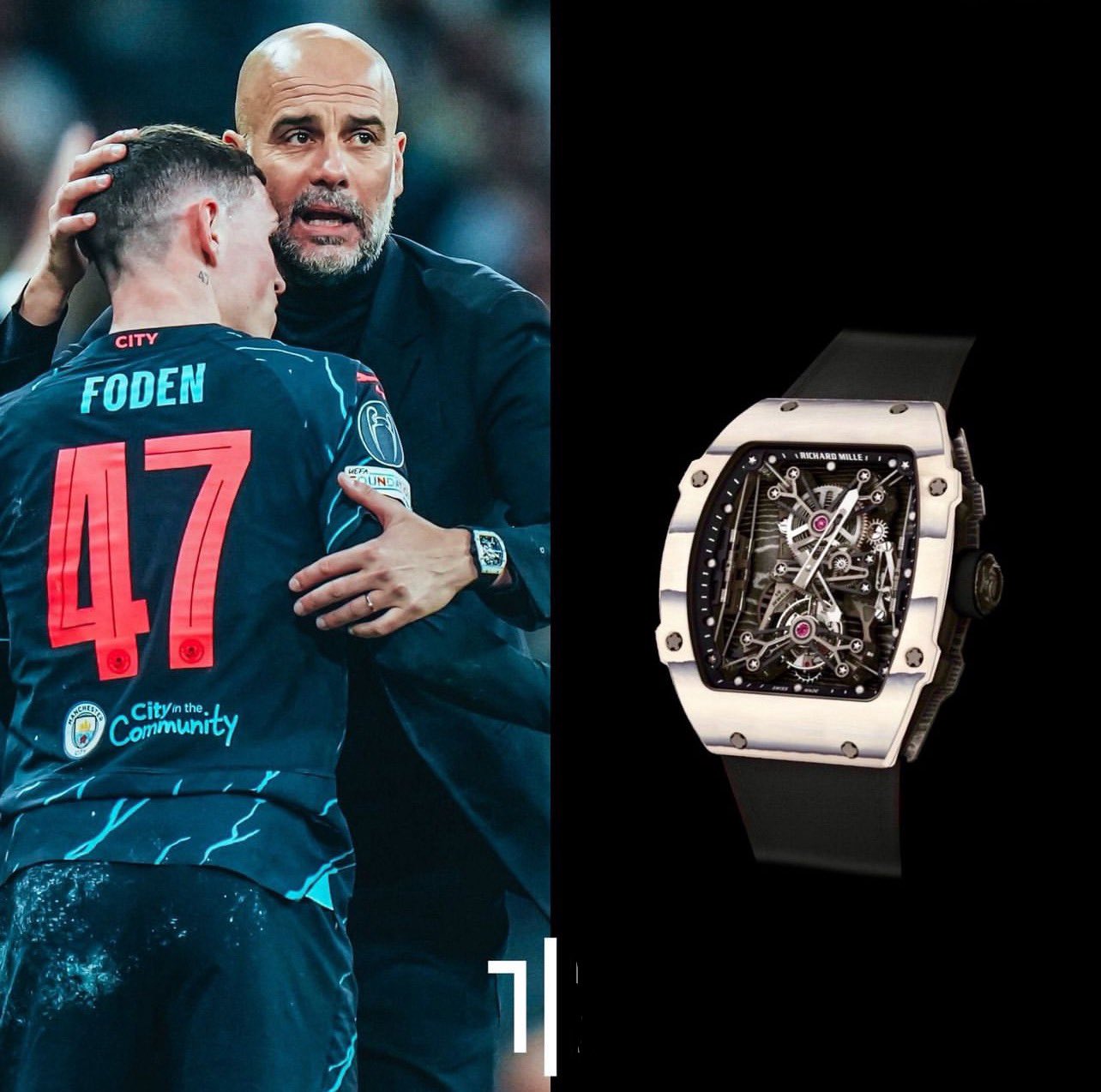 Fancy Di Maria on X Pep Guardiola during last was seen wearing a 10 piece limited Richard Mille 27 01 Tourbillon Rafael Nadal Market price 1.5m 20 120 175 gh https t gAJ4TiBjoh X