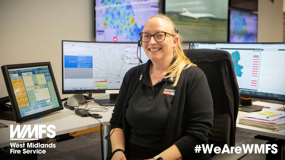 They are @SWMFireControl: 💬 the calming voice at the end of a 999 line 🚒 the central hub that coordinates our staff, resources, officers and vehicles 🖥️ the control room for @StaffsFire and @WestMidsFire. #WeAreWMFS