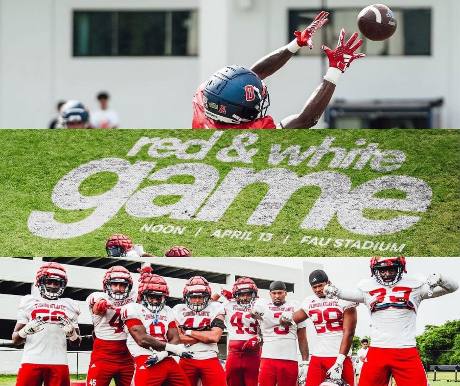 🏈 Spring Football Game 🏈 Come support the Owls and check out next year’s squad this Saturday at their spring game. Kickoff slated for noon at FAU Stadium 🦉