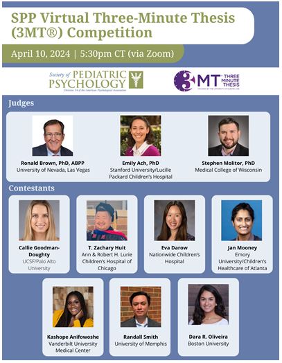 Our Student Advisory Board is hosting a @3MT_official competition tonight at 6:30 ET/5:30 CT/3:30 PT. Please register at the link below and join us in just a few hours! umich.zoom.us/webinar/regist…