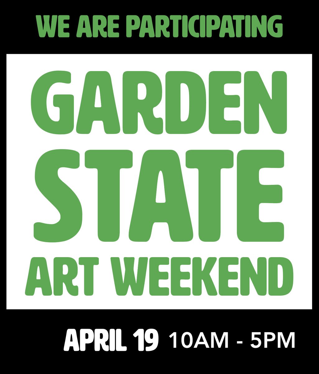 gardenstateartweekend.org/guide-2/eileen…

Next Friday we will be open for the first ever Garden State Art Weekend!