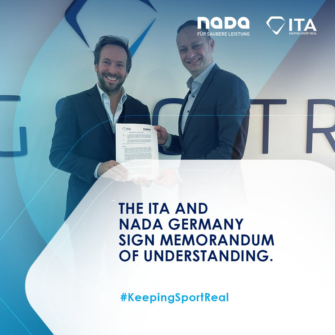 The ITA and @NADADeutschland have extended their collaboration in the areas of testing and intelligence & investigations.

#KeepingSportReal #antidoping #cleansport #athlete #sport