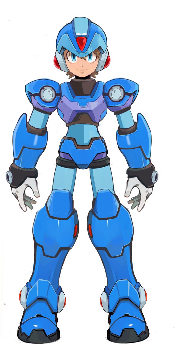 Decided to make a Mega Man design based off a few versions, He feels Legendie-Zish-Xish.