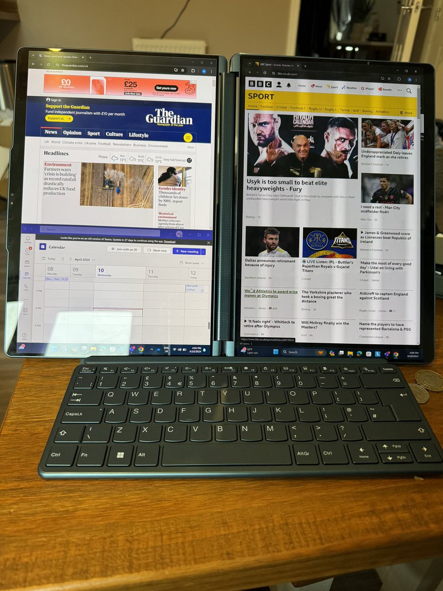 The Lenovo Yoga 9i is a beast! The best & most functional laptop in the market today. Dual screen means I can work with multiple windows, especially when away from home or office. Lenovo got this one right👍🏿👍🏿👍🏿