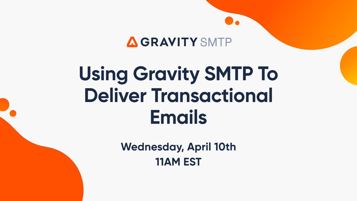 Having problems sending emails in WordPress? Enter Gravity SMTP! Join @adamjfpickering and @mattmedeiros on our livestream right now to find out all you need to know about Gravity SMTP and how to get started with the plugin! gravityfor.ms/49z2Gvj #WordPress