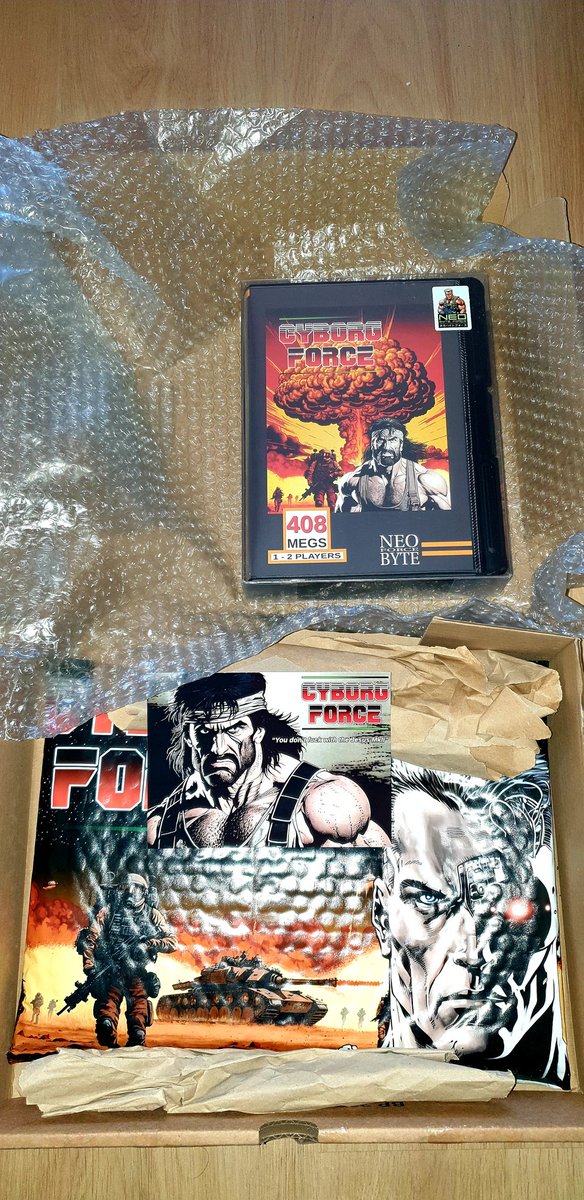 GoTiKYT's tweet photo. Can't wait to play it!. Thanks @neobyteforce for keeping the arcade flame burning!. You have a new fan here 🤩🔥🕹🔥 #NeoGeo #Arcade #CyborgForce https://t.co/Alem7tZODb