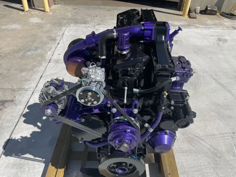 A lot of times they want the engine to match the exterior of the truck. buff.ly/3PFC056 #EngineArt #Trucking #TruckLife #Trucker #Droolworthy