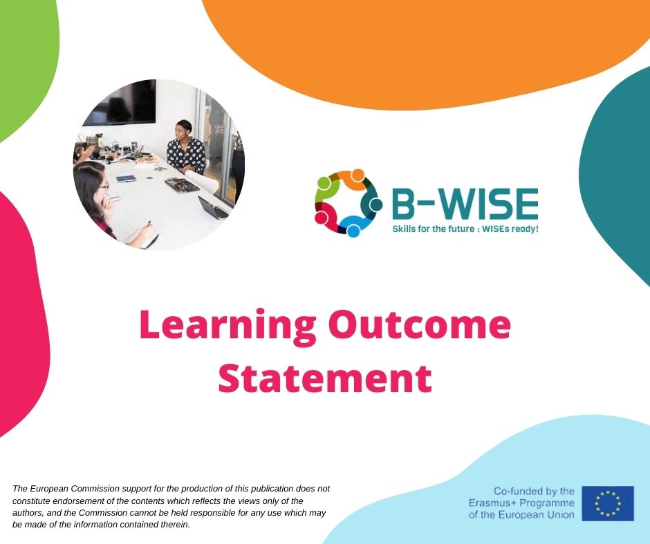 ▶ B-WISE presents the publication of the Learning Outcome Statement as a response to the Report on Occupational Profiles in WISEs sector.📚
🔗 Find this and more outcomes of this project on the B-WISE website:  bwiseproject.eu/en/results