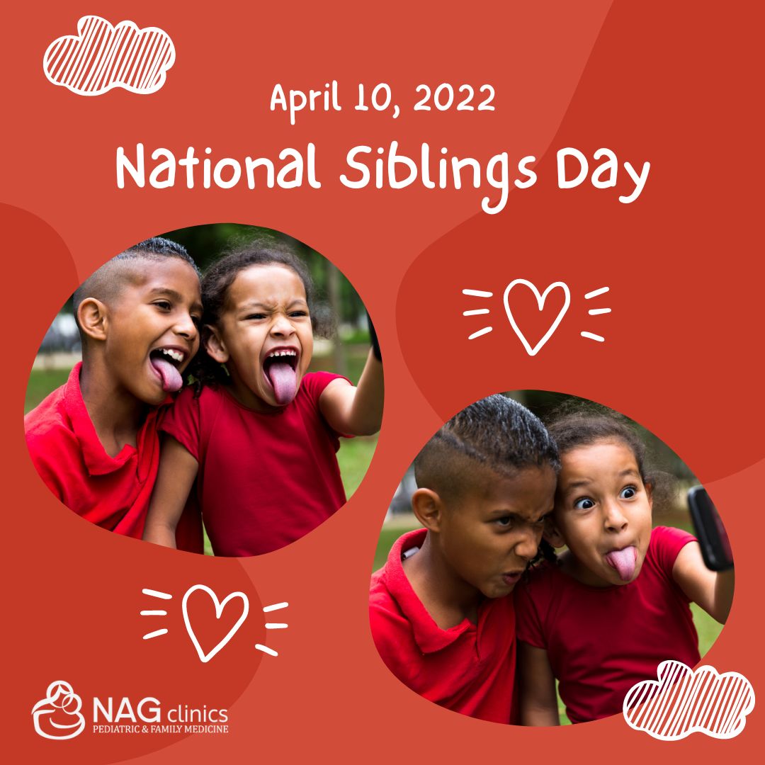 Happy Siblings' Day from all of us at NAG Clinics! 🎉 Today, we celebrate the laughs, the fights, and everything in between that makes the sibling bond so unique. Tag your sibling and share your most memorable moment together. 💖 #SiblingsDay #SiblingBond #NAGClinicsFamily