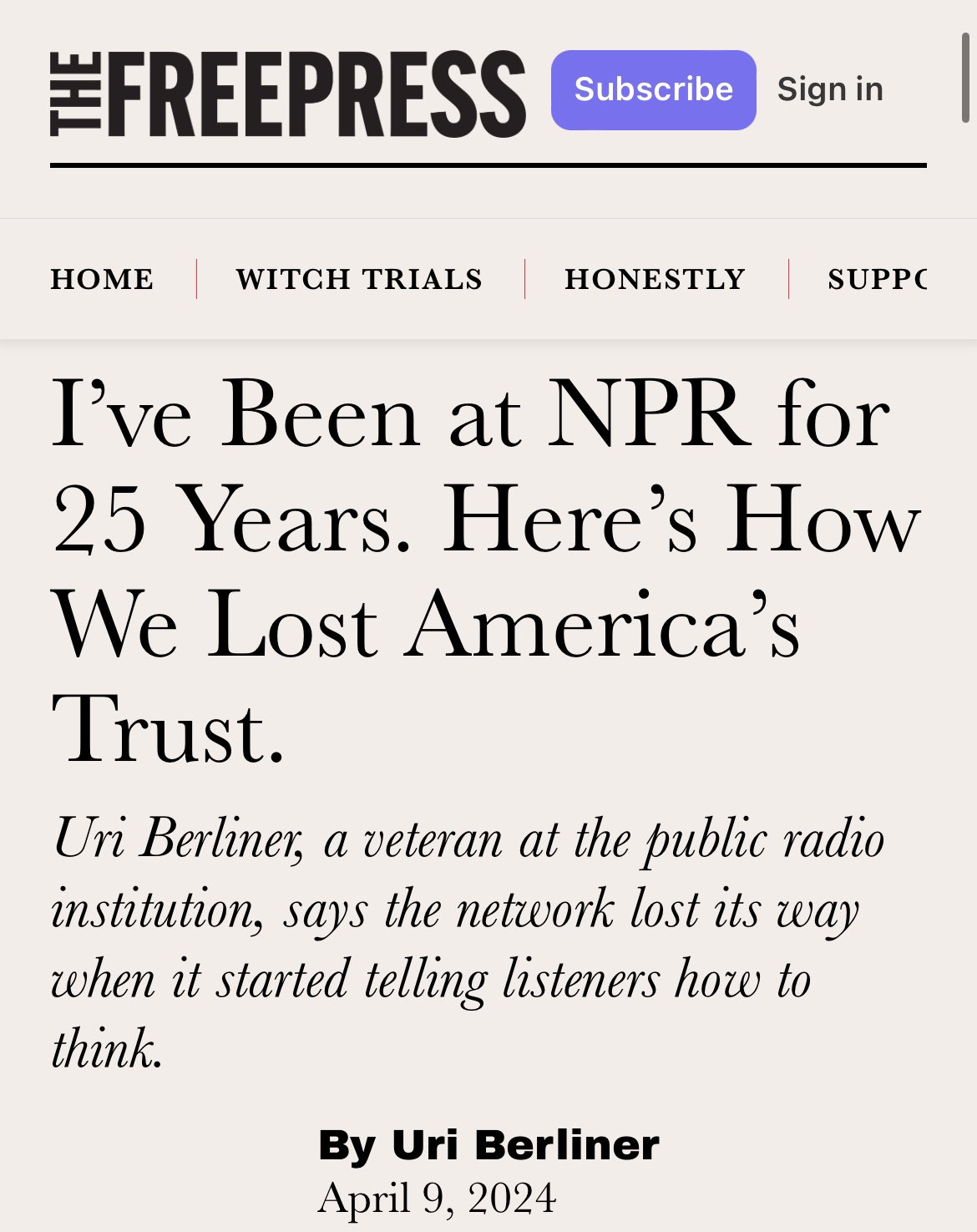 Danielle Butcher Franz on X: "The former is a thoughtfully written, very  honest assessment of where a news room could stand to improve and gain back  public trust. The latter is a