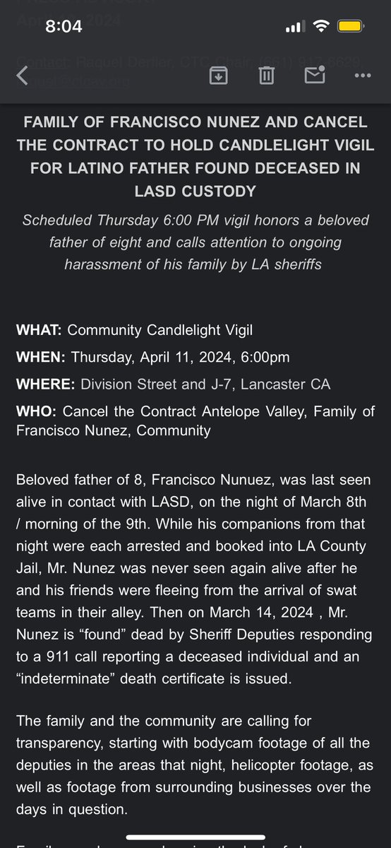 Disturbing report from @canAVcontract detailing that a man who was last seen fleeing LASD was then found dead days later. “Family members are decrying the lack of clear information surrounding this incident, and the harassment from AV deputies they have endured…”