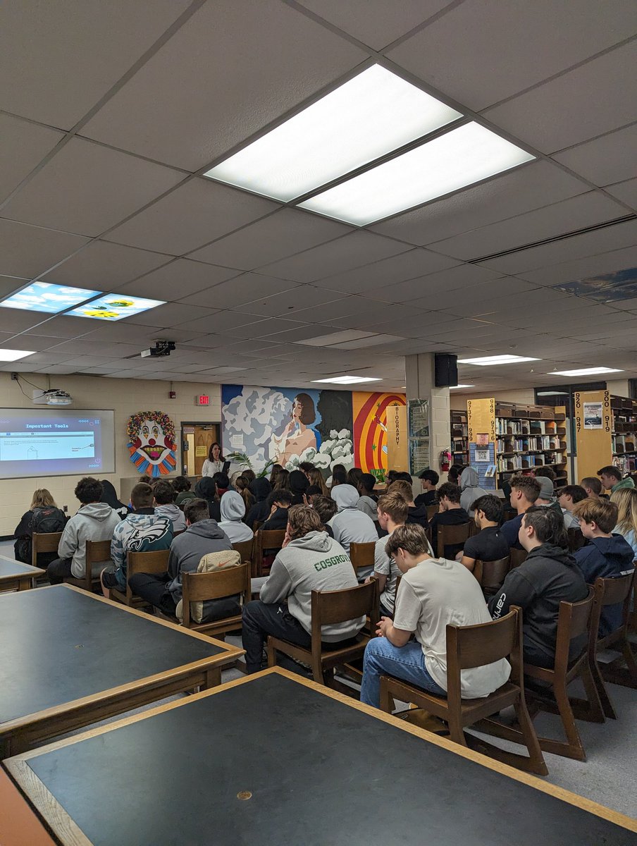 teachmomboss's tweet photo. @BrickMemorialHS preparing 9th grade students for NJSLA! Kick starting their review with the academic coaches!  @pierce1248  @BrickSupt @BTPSLearns @MsMac_BTPS https://t.co/CEnqhVUFHF