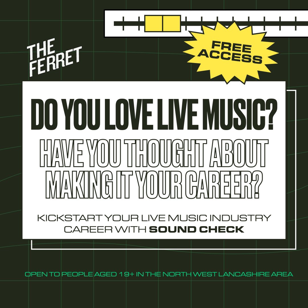 Do you love live music? Have you thought about making it your career? Our Sound Check training programme, in partnership with @future_yard and TLF, is an exciting course designed to introduce people to the skills they need to pursue careers in the live music industry!🤘