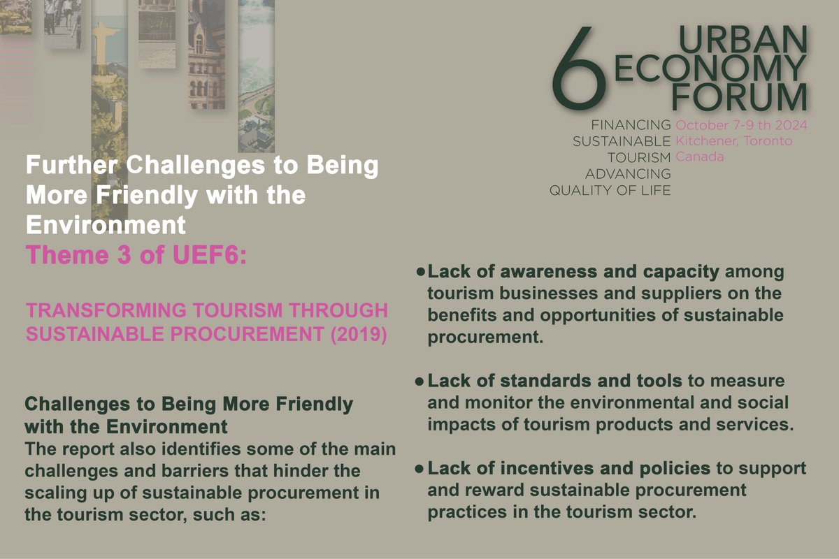 Excited for UEF6🌍 Discover Topic 3: Tourism & Environment, exploring sustainable travel practices & preservation of natural landscapes. Learn how the @UNEP's report on sustainable procurement relates to Topic 3. Learn more and register with link in bio #UEF6 #SustainableTourism