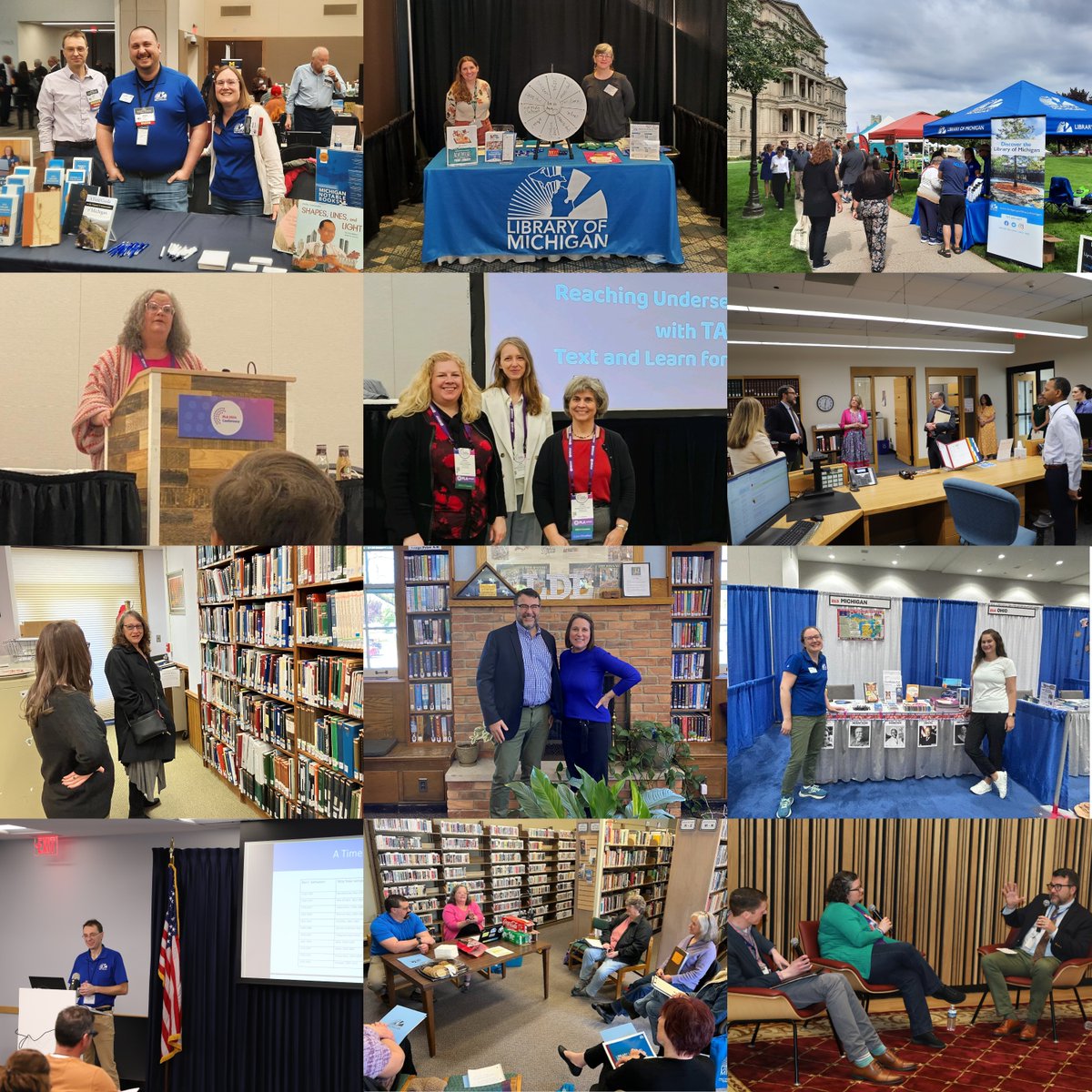 LibraryofMich's tweet image. #LibraryofMi staff are constantly on the road showcasing our collections, providing guidance to #MiLibraries, and preserving the story of Michigan. #LibraryOutreachDay