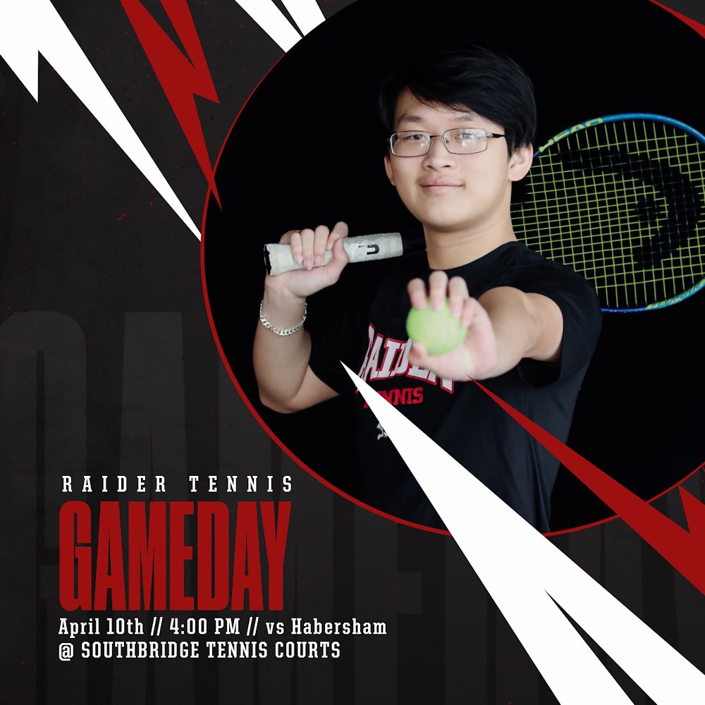 Good luck to the Raider Tennis teams as they take on Habersham today!