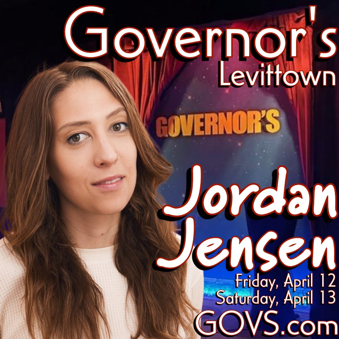 Friday and Saturday at Governor's! Come laugh with Jordan Jensen in Levittown! GOVS.com for tickets! #longisland #comedy #laugh