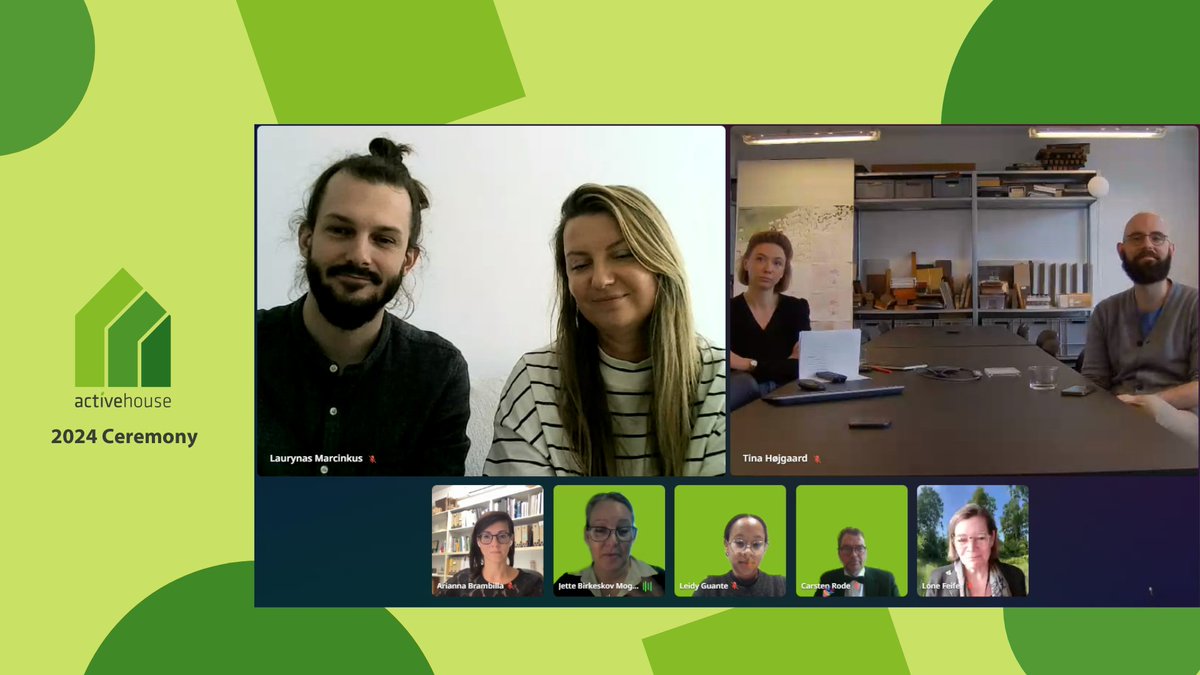 🏡 The Active House Alliance would like to express its gratitude to everyone who participated today during the ceremony of the #ActiveHouseAwards2024.

🌍 Over 60 colleagues from around the world participated in the ceremony. A great success!