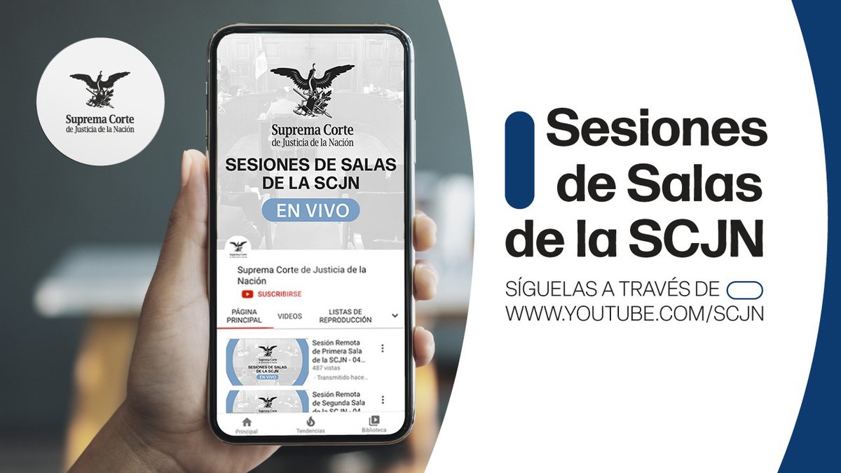 Sigue en vivo la sesión de las Salas de #LaCorte ⚖️ 1ª Sala 🔴 bit.ly/3VU07Rs 📝 Asuntos listados bit.ly/4cKj13f ⚖️ 2ª Sala 🔴 bit.ly/4aukFUV 📝 Asuntos listados bit.ly/43WagPA