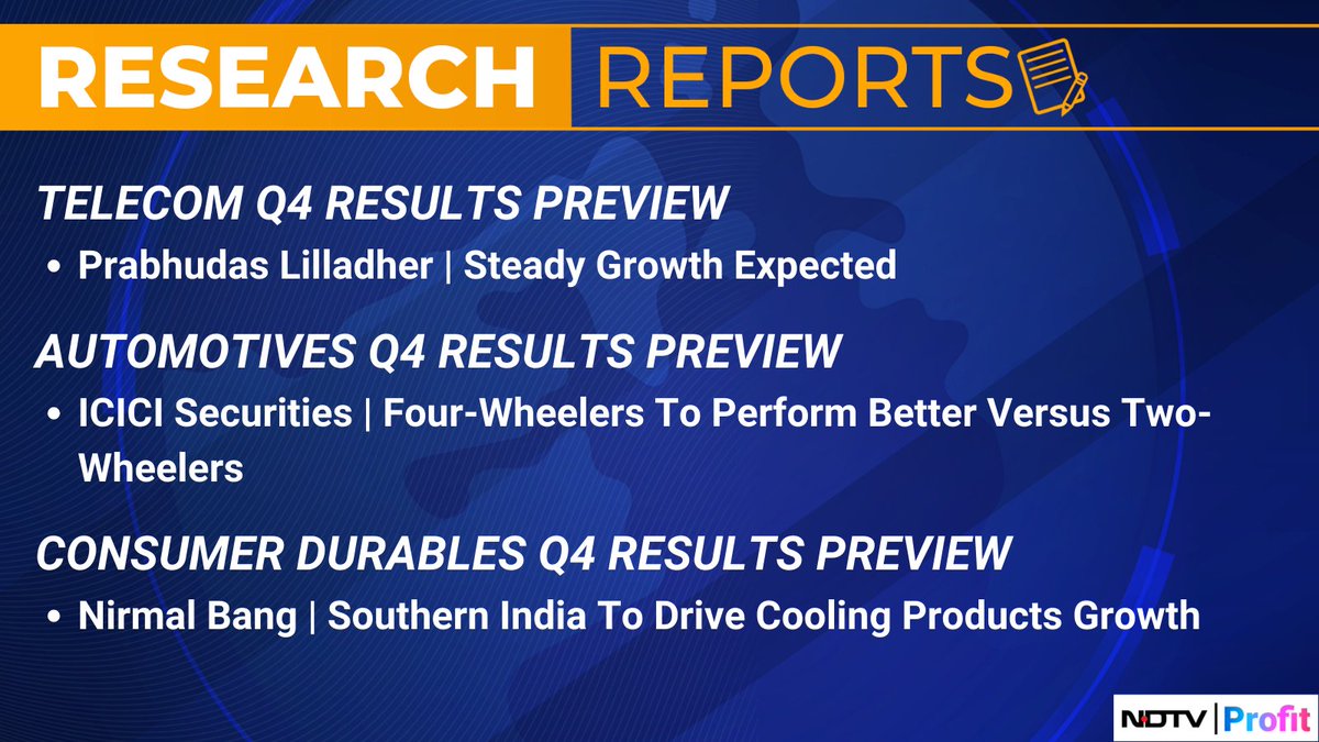 Stay up to date on what brokerages have to say, only on #NDTVProfit! Visit our Research Reports section: bit.ly/3vFguqc