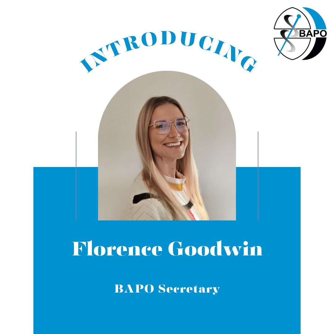 We are delighted to introduce our new BAPO Secretary Florence Goodwin. Read what Flo had to say about her new role here: bapo.com/2024/04/10/int…