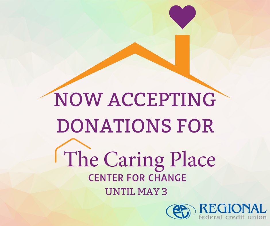 REGIONALFCU's tweet image. @REGIONALFCU is now accepting donations for @CaringPlaceNWI, a non-profit organization that helps assist domestic &amp;amp; sexual assault victims. Help the women in our community by donating today

DONATE NOW: paypal.com/paypalme/BUSDo…

#REGIONALCares #TheCaringPlace #SpringFundraiser