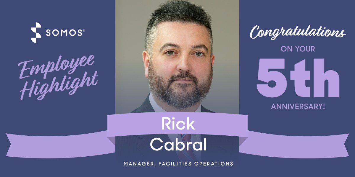 Join us in celebrating Rick's 5th Anniversary here at Somos! His dedication to enhancing our 'Work From Anywhere' environment has elevated the way we collaborate with team members across the world. Congratulations on this milestone anniversary! #TeamSomos #GoFurtherTogether