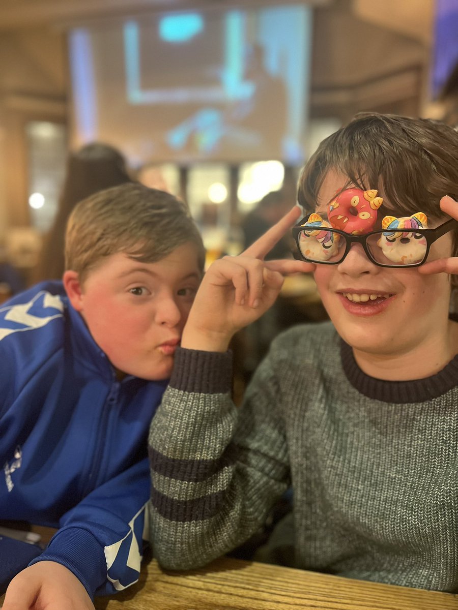 To celebrate #NationalSiblingsDay2024 I have to tell you all about  my awesome son, Alex. He is so endlessly compassionate &amp; always selflessly provides the “straight part” in his brother’s comedy capers. Alex gives me confidence that the future will always be okay #DownSyndrome