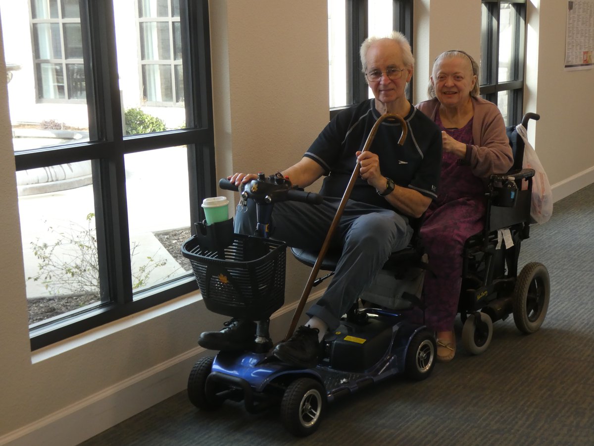 Lisa is enjoying a delightful ride with Bruce @thevillageatsugarland

#AssistedLiving #TheVillageatSugarLand #FunTimes