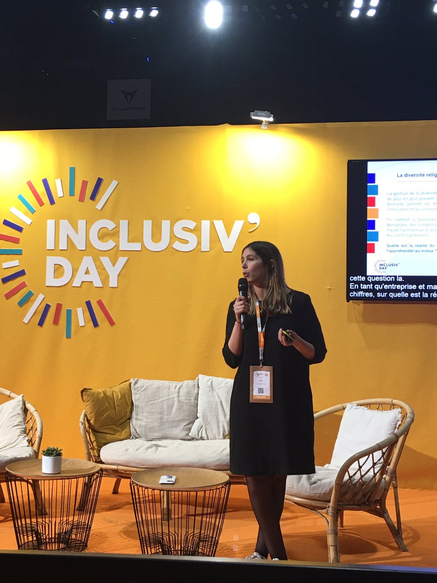 Farah Maiza nous présente Le baromètre de la diversité religieuse sur #InclusivDay : 👉2 managers sur 3 expriment qu’ils rencontrent une diversité religieuse au sein de leur entreprise 👉Dans plus de 50% des cas ils doivent trancher sur des questions liées à la religion 👉20%…