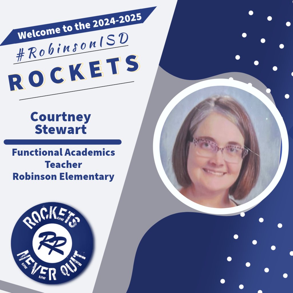 Welcome Courtney Stewart to the elementary!