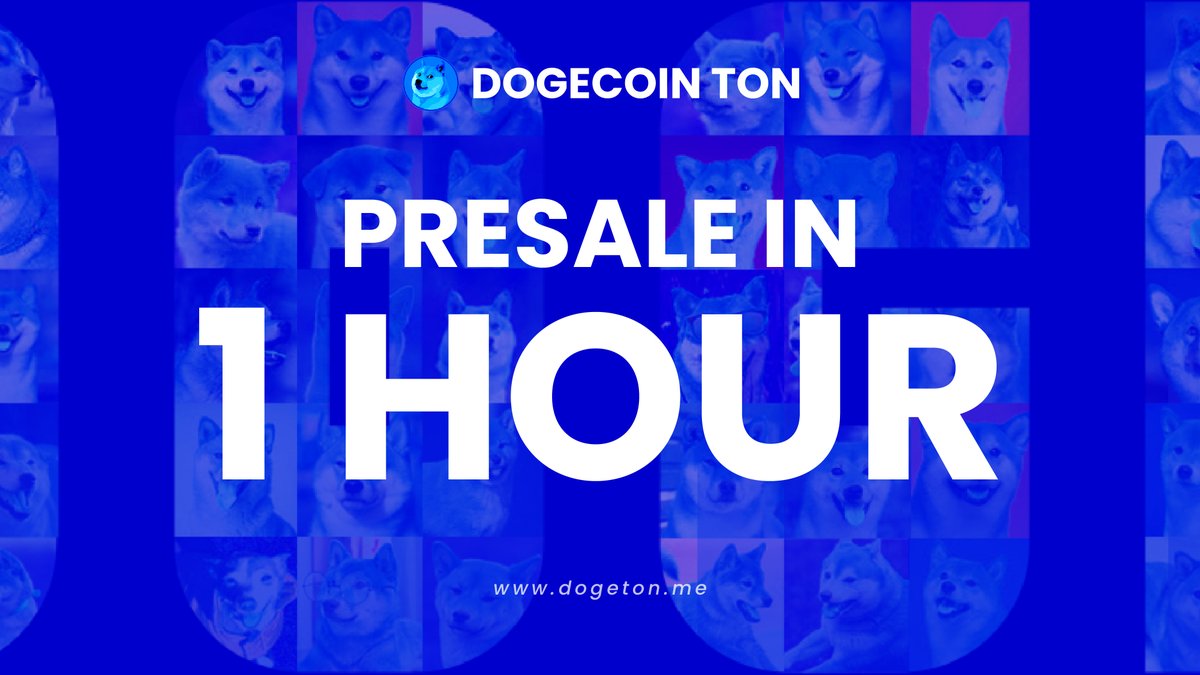 🚀🐕 Ready for a moonshot with the pack? DOGECOIN TON presale is just 1 HOUR away!

Get your digital leashes ready at tonraffles.app/jetton/fairlau… and prepare for a howlin' good time in crypto space! 🌌

#DOGECOIN #TON #PresalePup #CountdownToOne #CryptoCraze