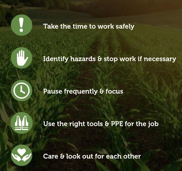 Fieldwork is starting for #plant24 

Taking the extra 5 mins to work safe won’t stop you from getting that acre done. 

Get home safe and intact.