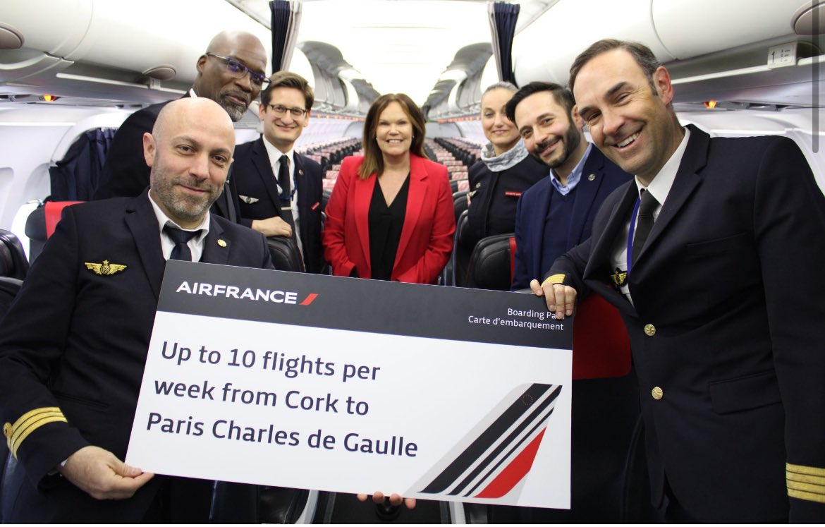 Les vols Air France et Paris CDG ont repris pour la saison d’été. Les vols seront effectués en Airbus A318 et A319 les vendredis et samedis en complément des vol opérés par Hop 🇮🇪☘️✈️ #AirFrance #Cork