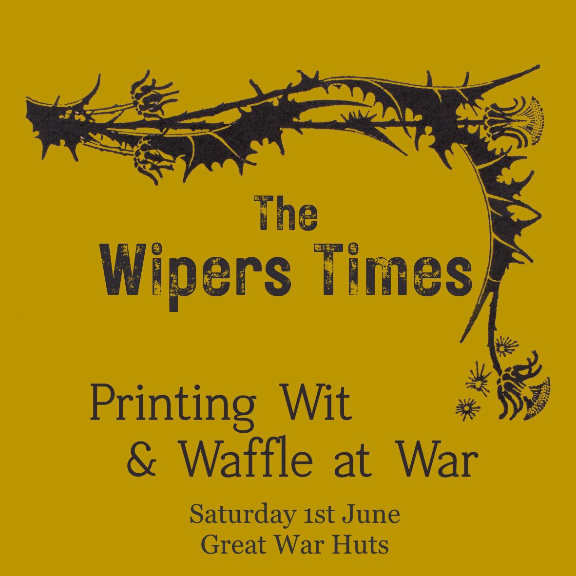 📣 We’ll be heading over the border into Suffolk to join @GreatWarHuts for their Wipers Times event! Delving into the history of trench newspapers, we’ll be discussing the challenges and triumphs of printing in the midst of conflict. Tickets👇 greatwarhuts.org/event-details/…