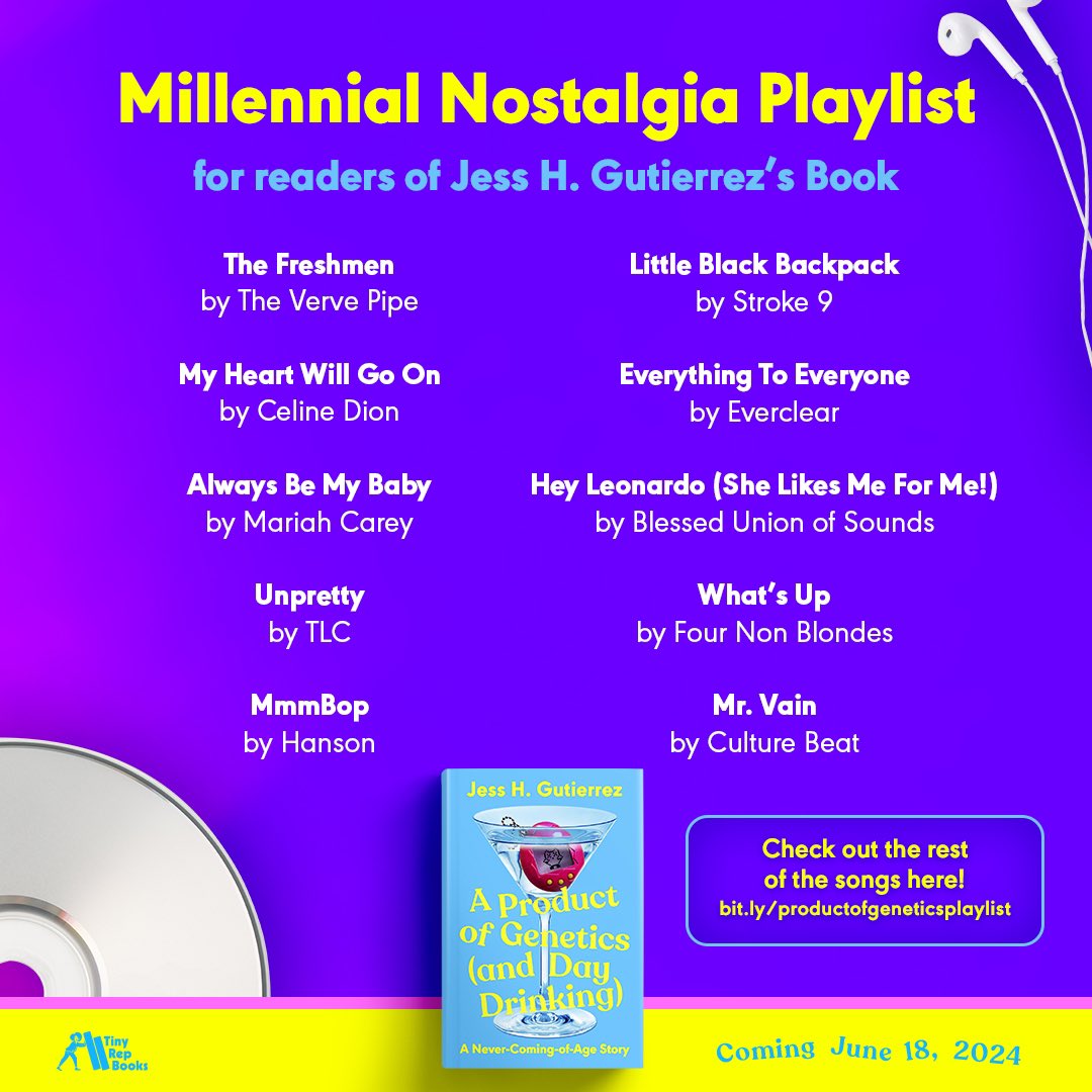 Ya’ll, a song line up as chaotic as my little heart was in 1997. Freaking nostalgia at its finest. When I tell you I am elbow deep in this PRODUCT OF GENETICS (AND DAY DRINKING) playlist I am not lying… Thank you to @penguin.creative for nailing yet another amazing graphic.
