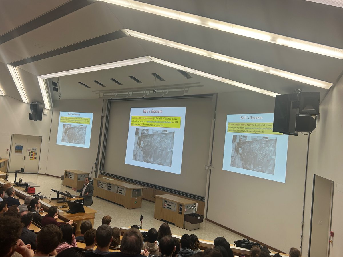 Marina Krstic Marinkovic (@mkmonthelattice) on Twitter photo Full house (and some) for <a href="/ETH_en/">ETH Zurich</a> <a href="/UZH_en/">University of Zurich</a> Zurich Physics Colloquium given by Alain Aspect hosted by Ataç Imamoğlu at <a href="/ETH_physics/">ETH Physics</a> Full house (and some) for <a href="/ETH_en/">ETH Zurich</a> <a href="/UZH_en/">University of Zurich</a> Zurich Physics Colloquium given by Alain Aspect hosted by Ataç Imamoğlu at <a href="/ETH_physics/">ETH Physics</a>