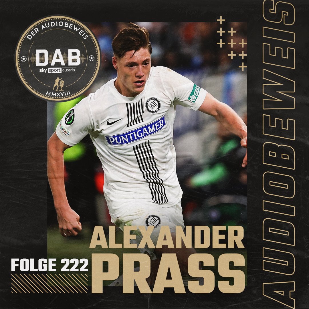 Sky Sport Austria (@skysportaustria) on Twitter photo "DAB I Der Audiobeweis" mit <a href="/SKSturm/">SK Sturm Graz</a>-Profi Alexander Prass ⚽ Themen sind u.a. die bisherige Saison der Steirer, seine persönliche Leistungssteigerung sowie eine mögliche Einberufung in den EM-Kader 🇦🇹
🎧 Jetzt reinhören: skysportaustria.at/dab-der-audiob…
#SkyBuliAT #DAB #DerAudiobeweis "DAB I Der Audiobeweis" mit <a href="/SKSturm/">SK Sturm Graz</a>-Profi Alexander Prass ⚽ Themen sind u.a. die bisherige Saison der Steirer, seine persönliche Leistungssteigerung sowie eine mögliche Einberufung in den EM-Kader 🇦🇹
🎧 Jetzt reinhören: skysportaustria.at/dab-der-audiob…
#SkyBuliAT #DAB #DerAudiobeweis